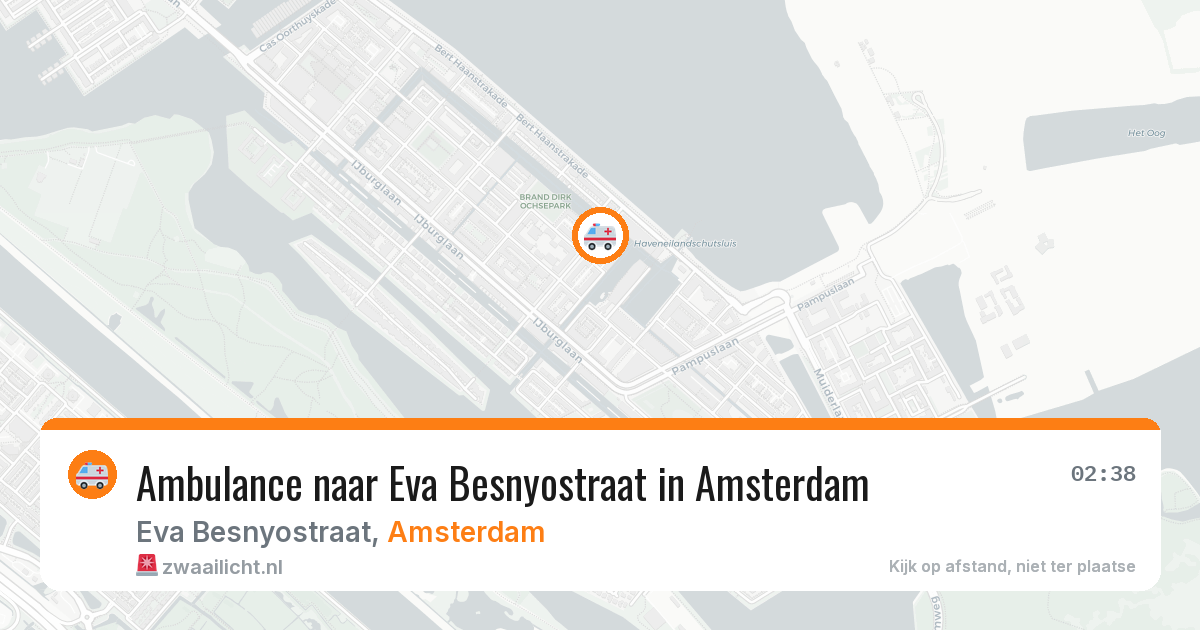 Ambulance naar Eva Besnyostraat in Amsterdam — 10 apr 2026