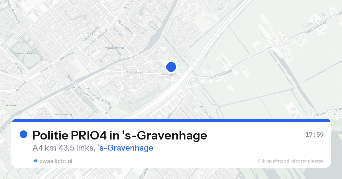 Politie PRIO4 in 's-Gravenhage — 16 aug 2026 | 🚨 Zwaailicht.nl