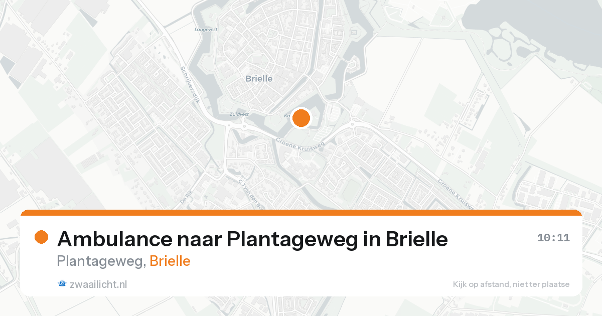 Ambulance naar Plantageweg in Brielle — 15 jul 2026