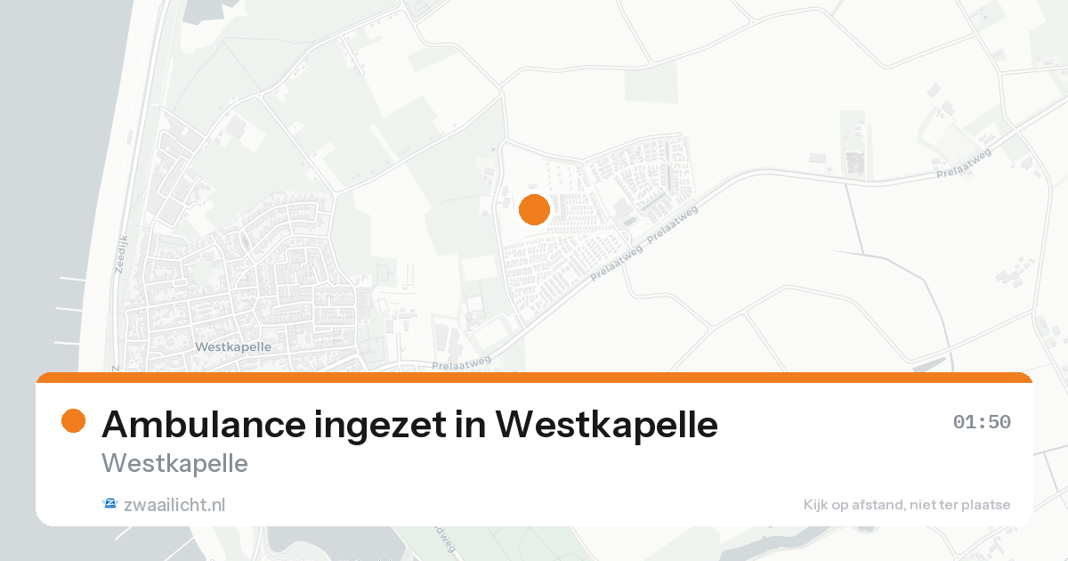 Ambulance ingezet in Westkapelle — 22 aug 2026