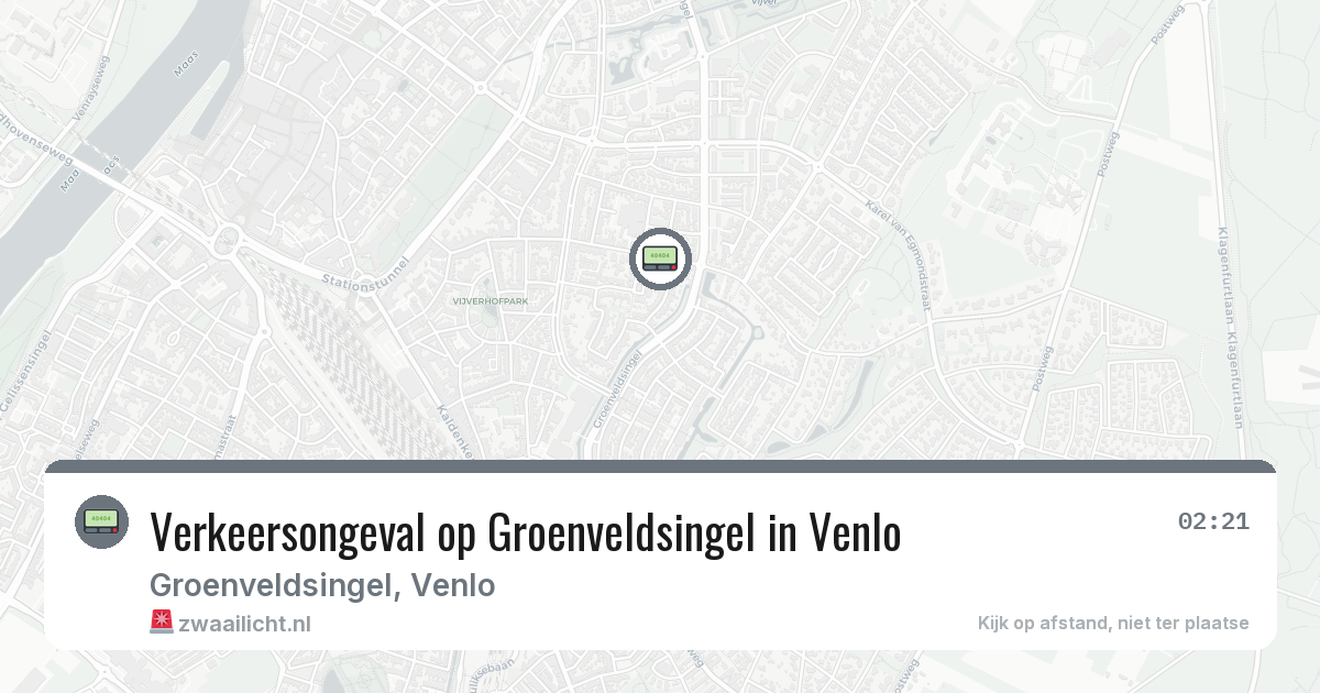 Verkeersongeval op Groenveldsingel in Venlo — 6 jun 2026