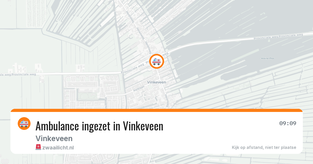 Ambulance ingezet in Vinkeveen — 30 mei 2026