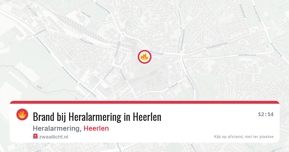 Brand bij Heralarmering in Heerlen — 25 jun 2026