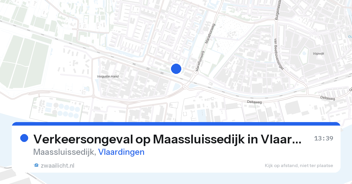 Verkeersongeval op Maassluissedijk in Vlaardingen — 20 apr 2026