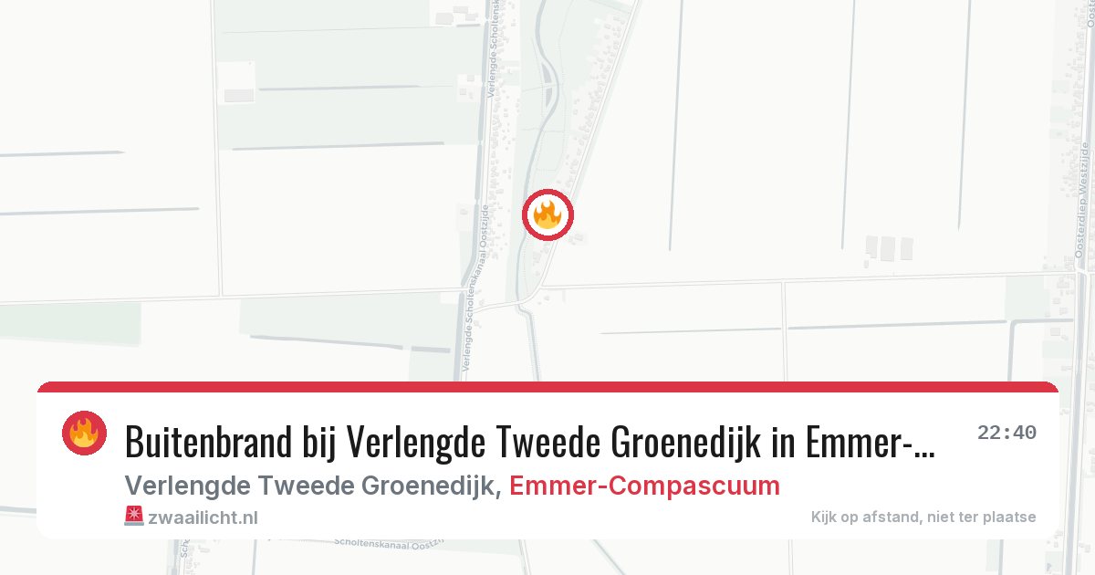 Buitenbrand bij Verlengde Tweede Groenedijk in Emmer-Compascuum — 3 mei 2026