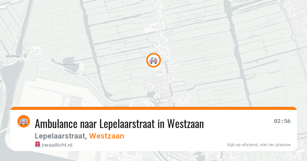 Ambulance naar Lepelaarstraat in Westzaan — 22 jul 2026