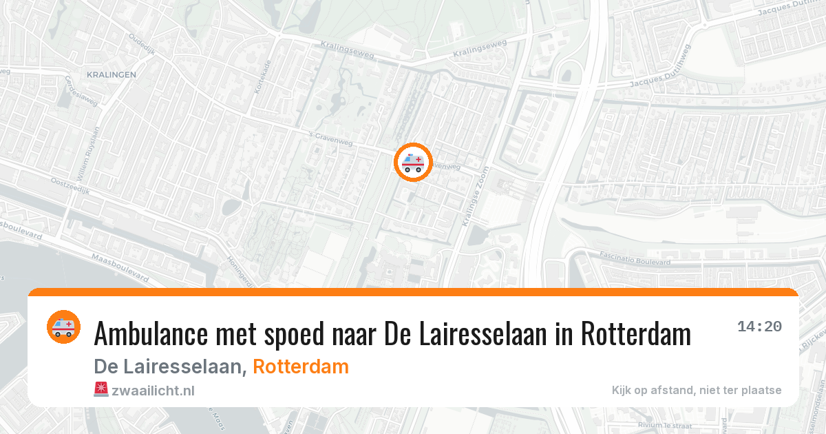 Ambulance met spoed naar De Lairesselaan in Rotterdam — 23 apr 2026