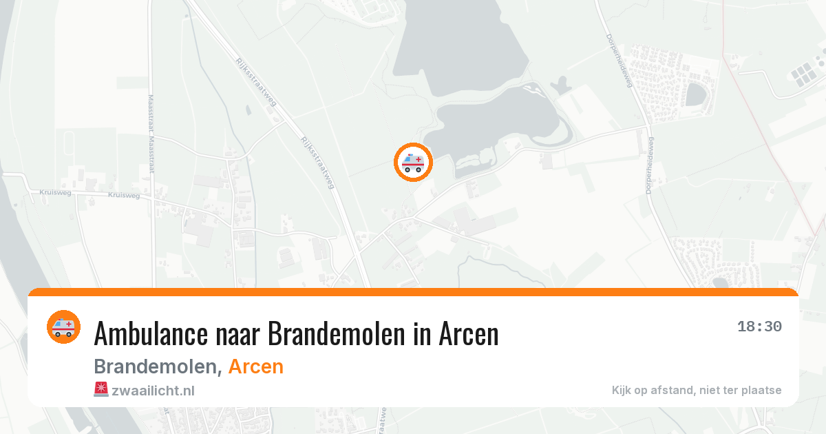 Ambulance naar Brandemolen in Arcen — 4 jul 2026