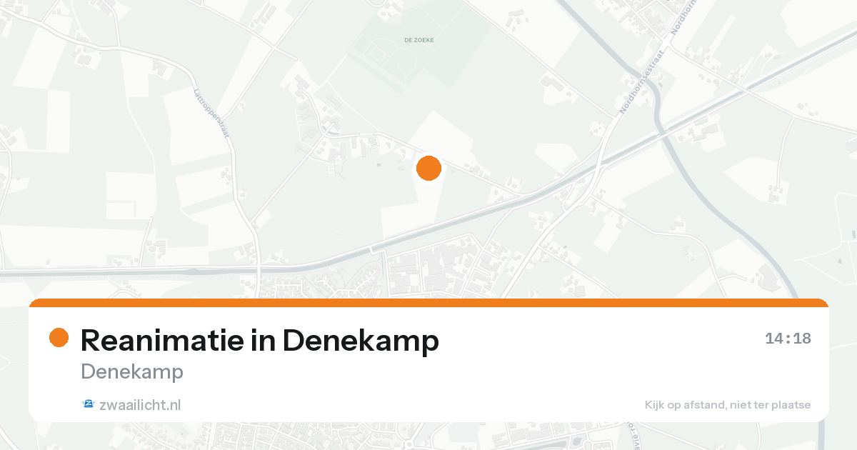Reanimatie in Denekamp — 18 aug 2026