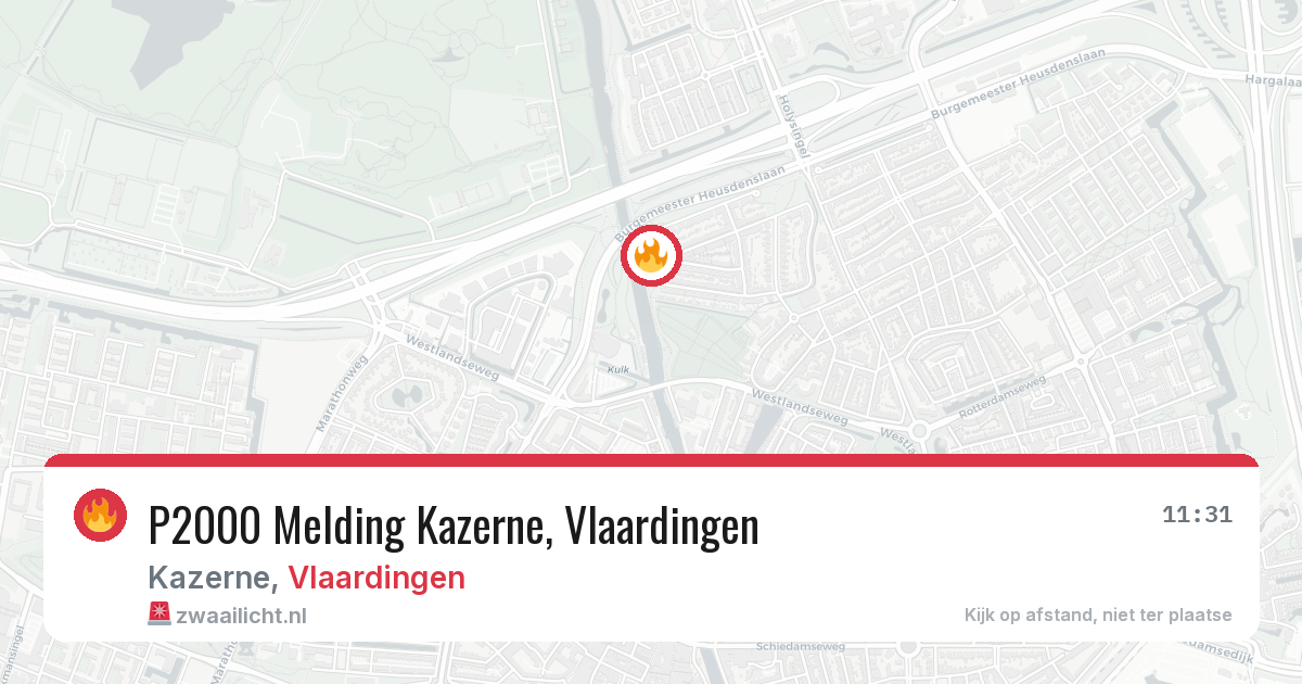 P2000 Melding Kazerne, Vlaardingen — 23 jun 2026