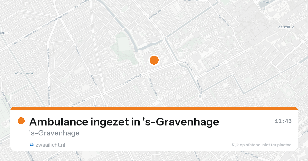Ambulance ingezet in 's-Gravenhage — 18 aug 2026