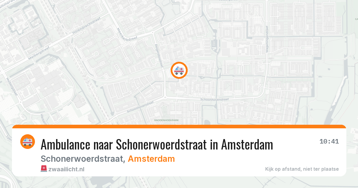 Ambulance naar Schonerwoerdstraat in Amsterdam — 11 jun 2026
