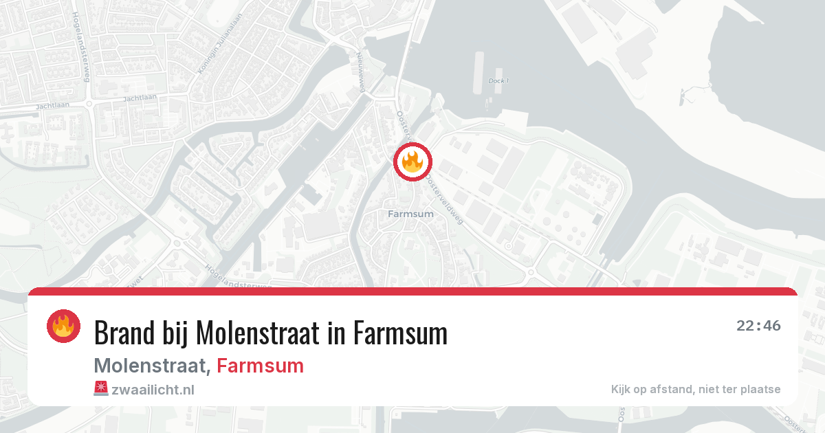 Brand bij Molenstraat in Farmsum — 19 mei 2026
