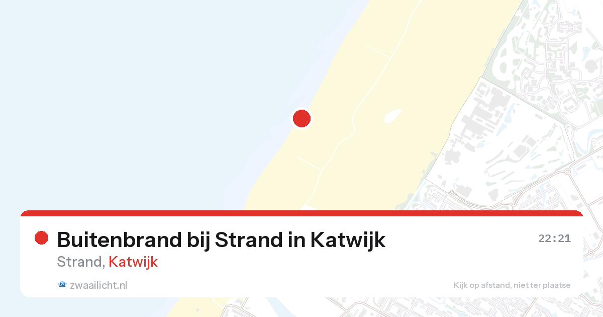 Buitenbrand bij Strand in Katwijk — 1 mei 2026