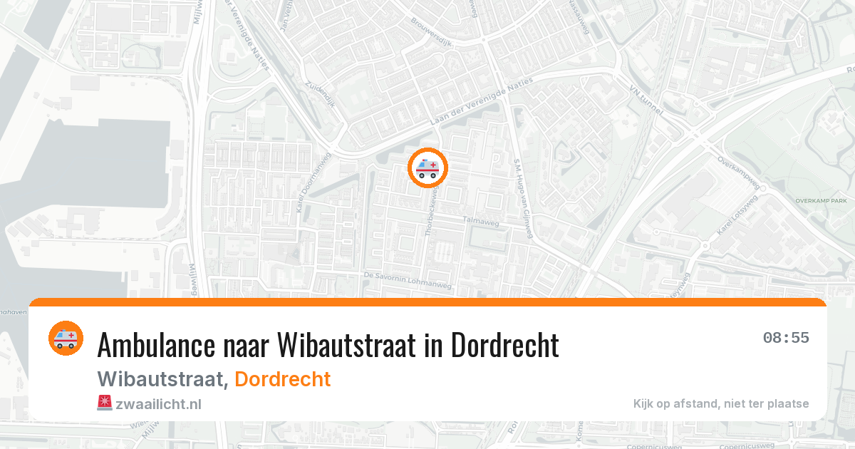Ambulance naar Wibautstraat in Dordrecht — 18 jul 2026