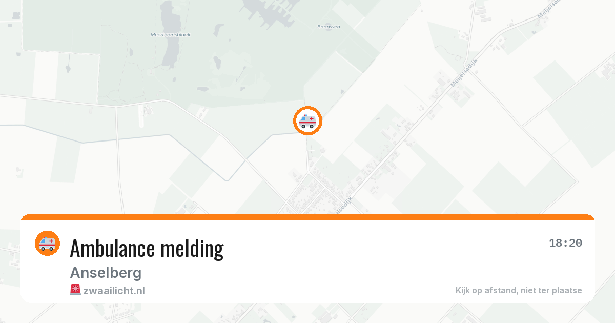 Ambulance melding — 29 jun 2026