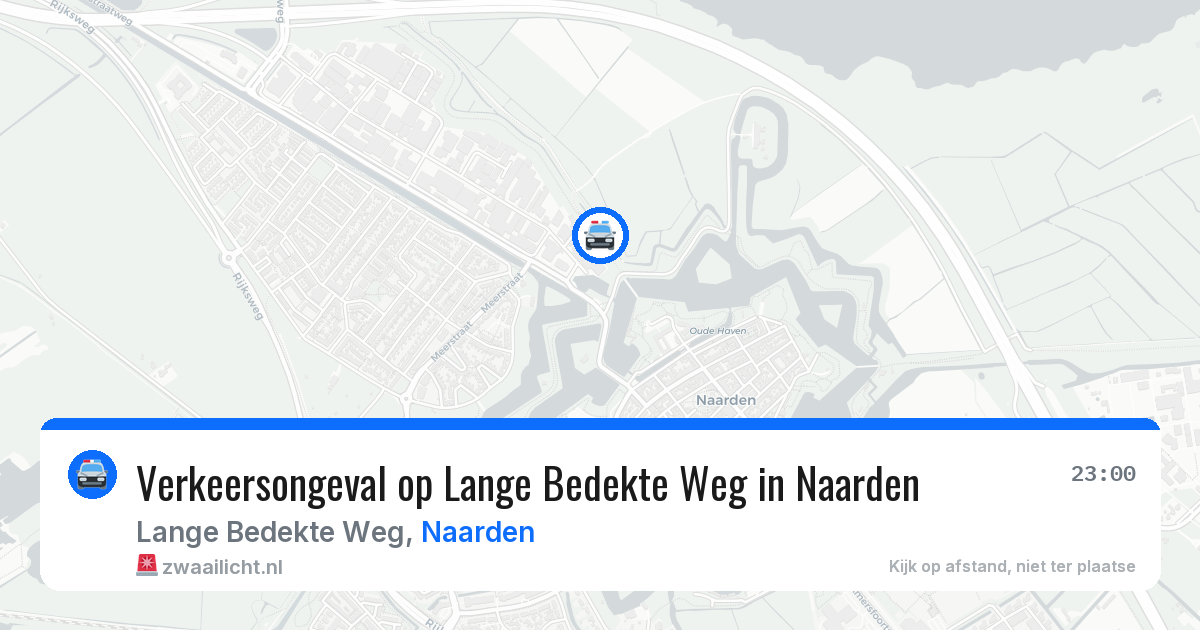 Verkeersongeval op Lange Bedekte Weg in Naarden — 9 jun 2026