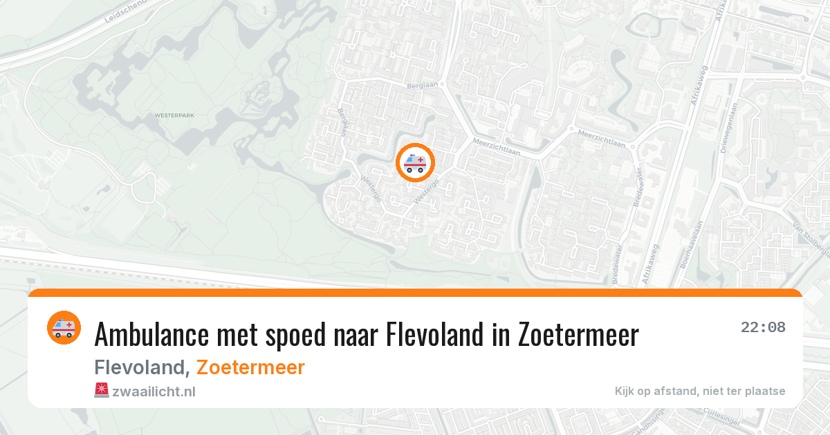 Ambulance met spoed naar Flevoland in Zoetermeer — 24 jul 2026