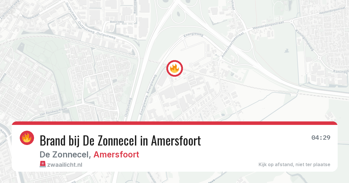 Brand bij De Zonnecel in Amersfoort — 27 mei 2026