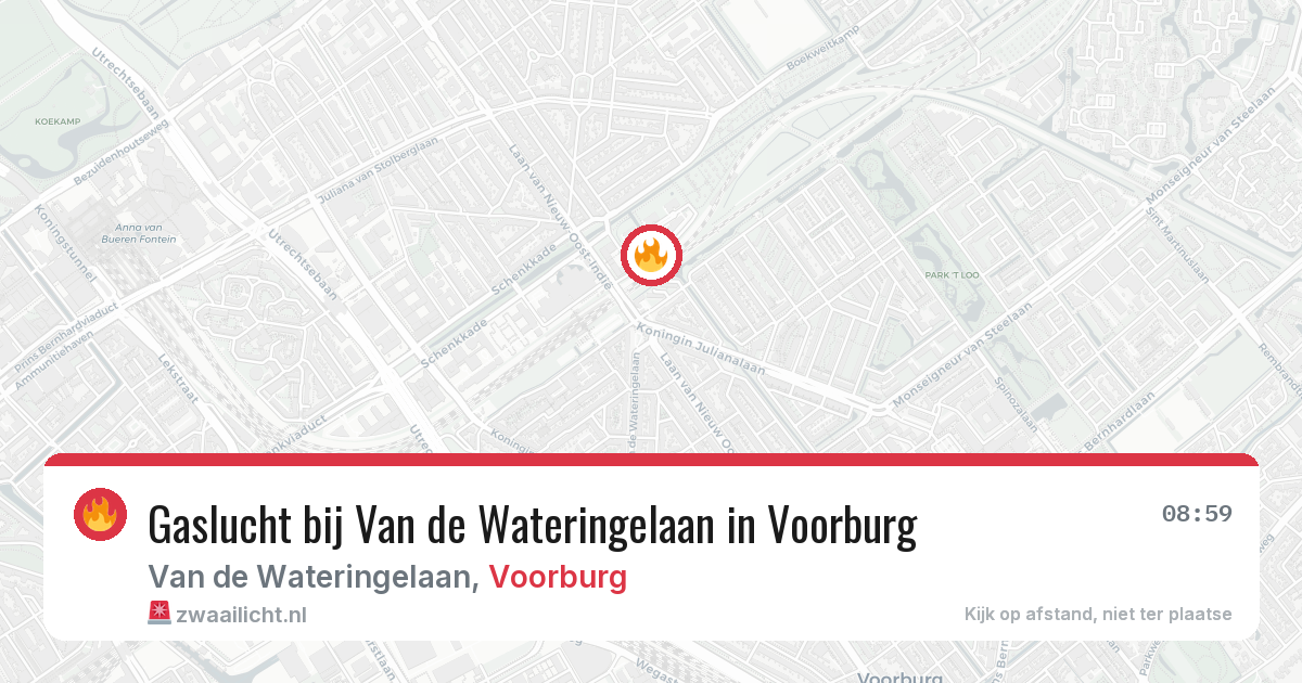 Gaslucht bij Van de Wateringelaan in Voorburg — 3 apr 2026