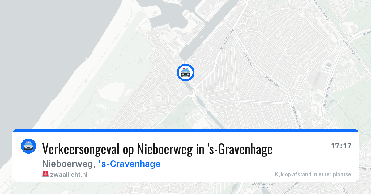 Verkeersongeval op Nieboerweg in 's-Gravenhage — 4 aug 2026