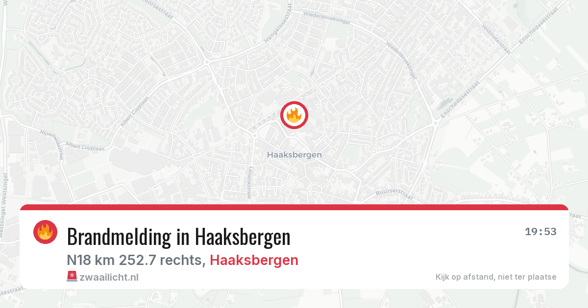 Brandmelding in Haaksbergen — 9 apr 2026