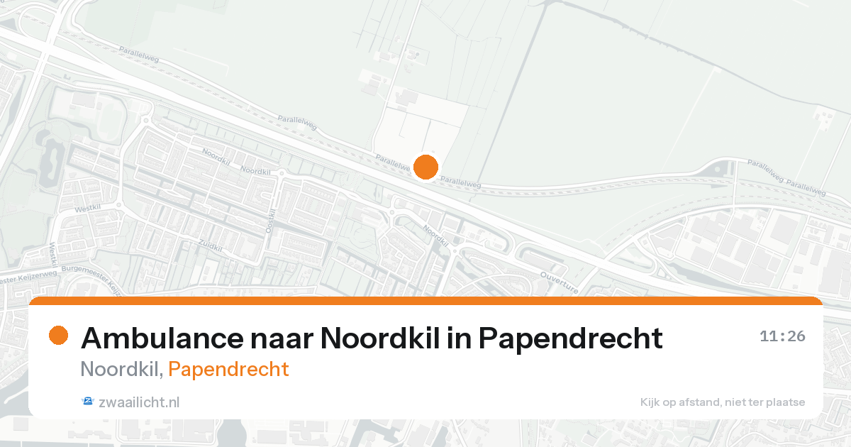 Ambulance naar Noordkil in Papendrecht — 7 feb 2026
