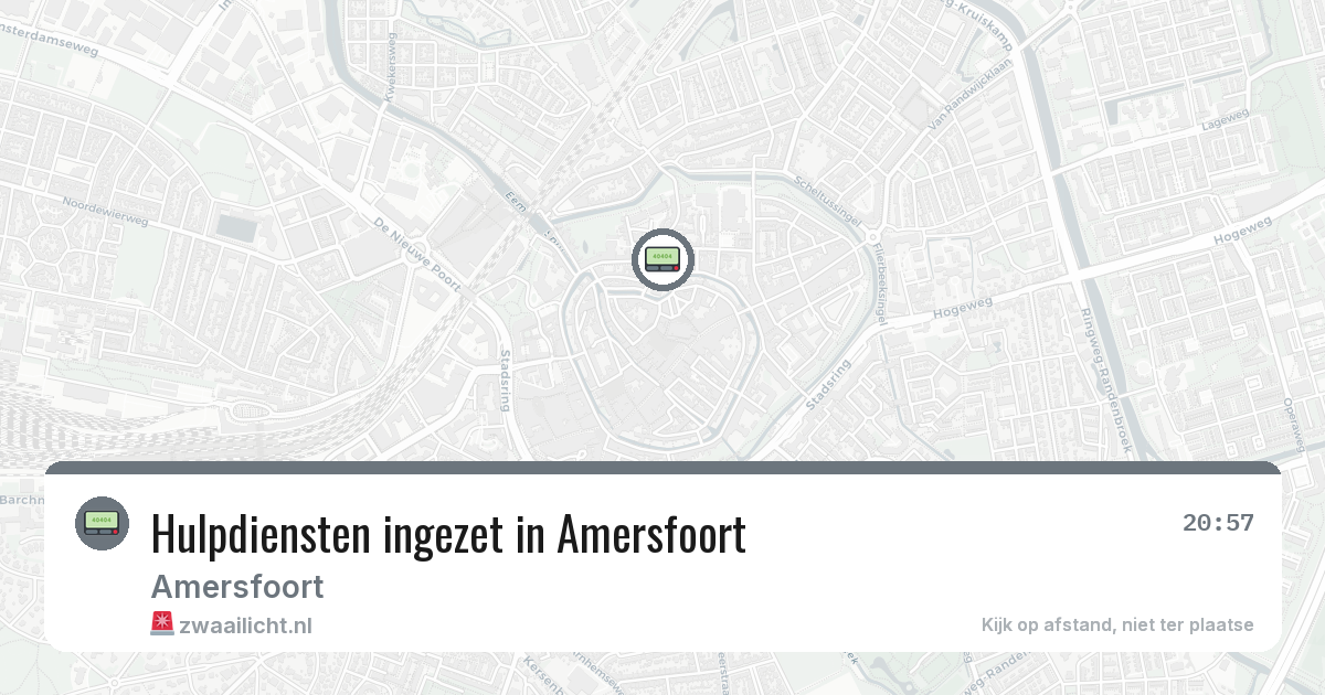 Hulpdiensten ingezet in Amersfoort — 7 feb 2026 | 🚨 Zwaailicht.nl