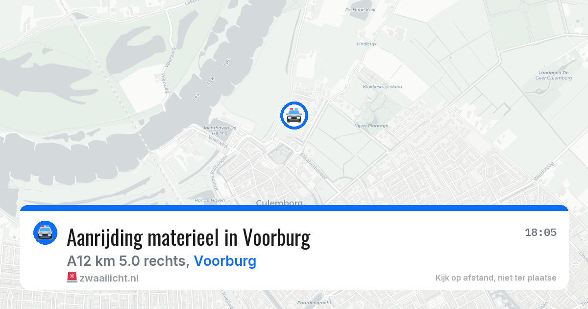 Aanrijding materieel in Voorburg — 29 jan 2026