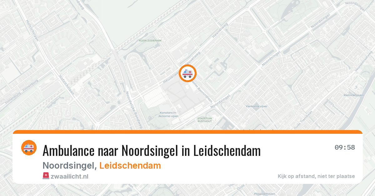 Ambulance naar Noordsingel in Leidschendam — 5 aug 2026