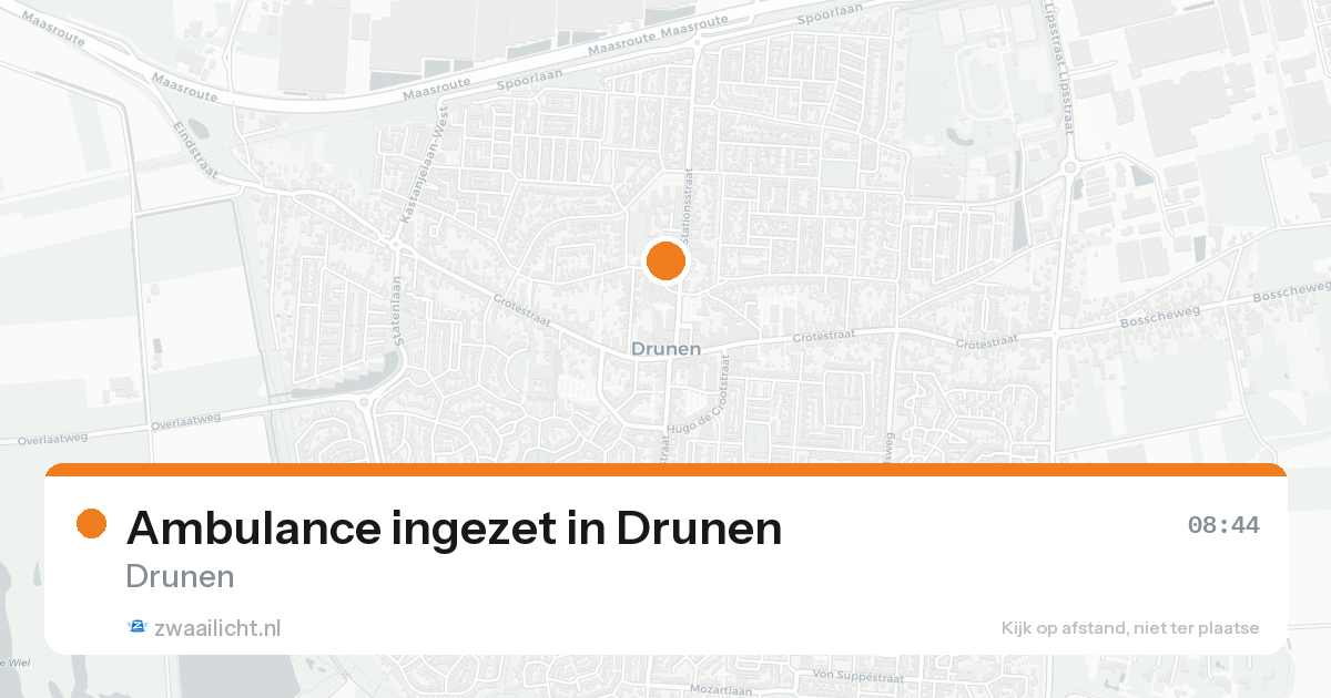 Ambulance ingezet in Drunen — 8 feb 2026