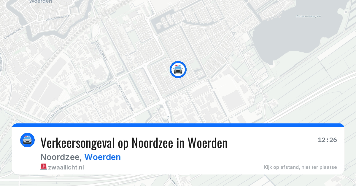 Verkeersongeval op Noordzee in Woerden — 20 mrt 2026