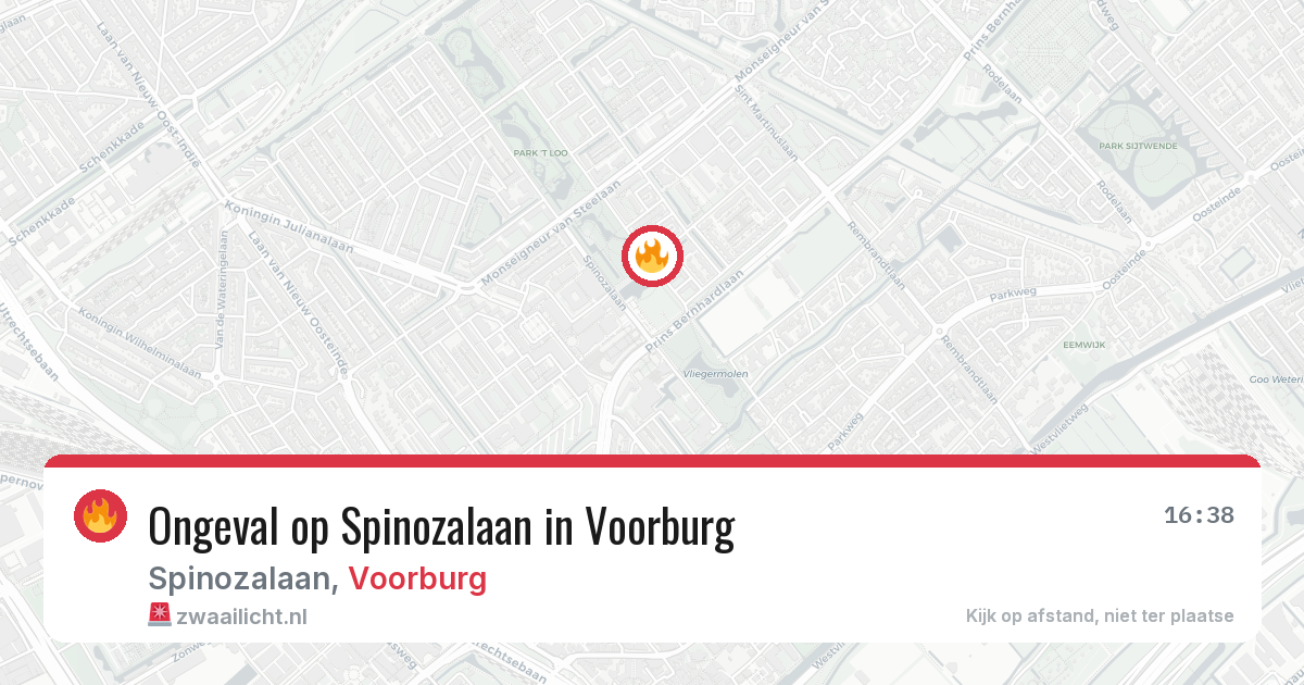 Ongeval op Spinozalaan in Voorburg — 26 mei 2026
