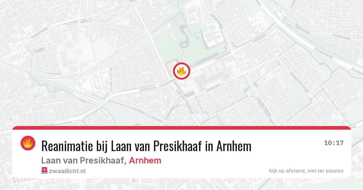 Reanimatie bij Laan van Presikhaaf in Arnhem — 4 mei 2026