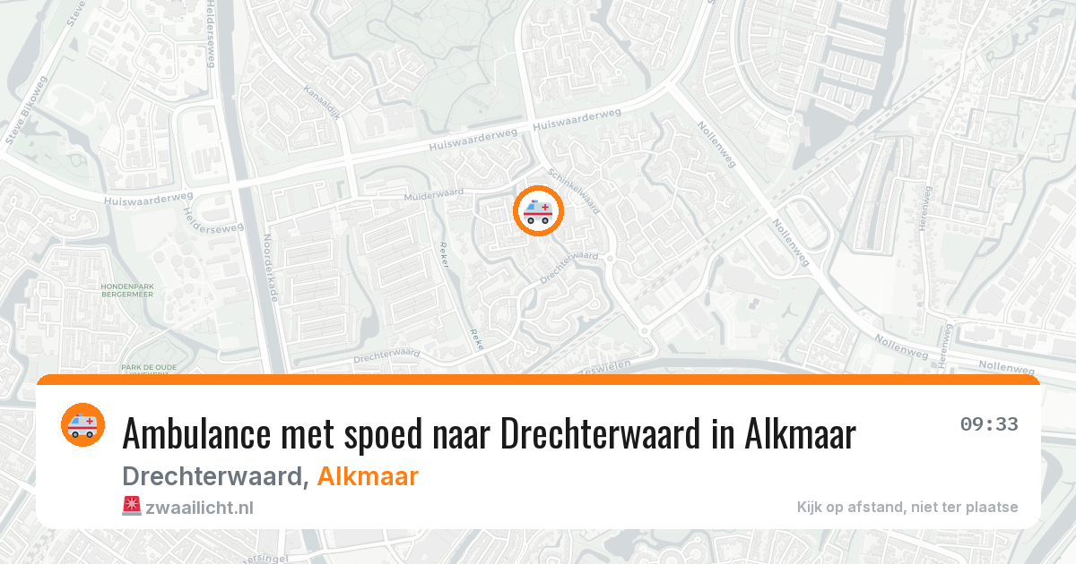 Ambulance met spoed naar Drechterwaard in Alkmaar — 12 aug 2026