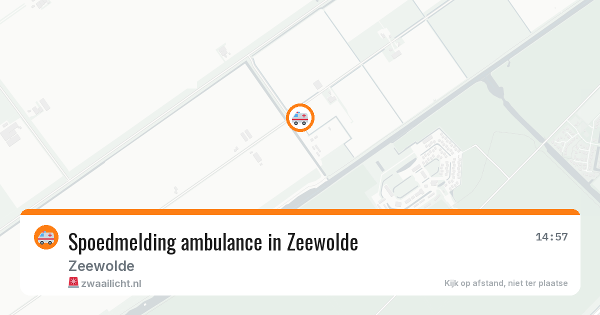 Spoedmelding ambulance in Zeewolde — 3 apr 2026