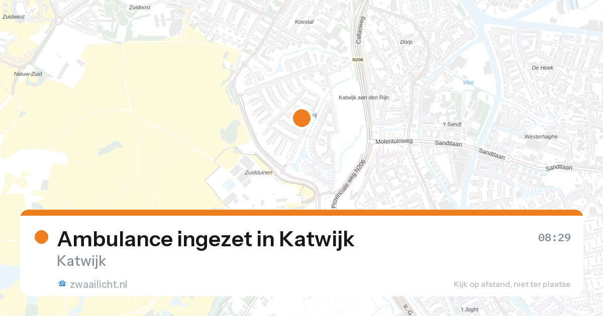 Ambulance ingezet in Katwijk — 6 mrt 2026