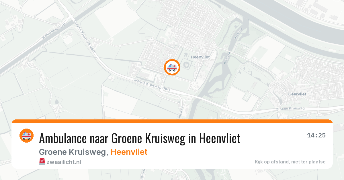 Ambulance naar Groene Kruisweg in Heenvliet — 6 mei 2026