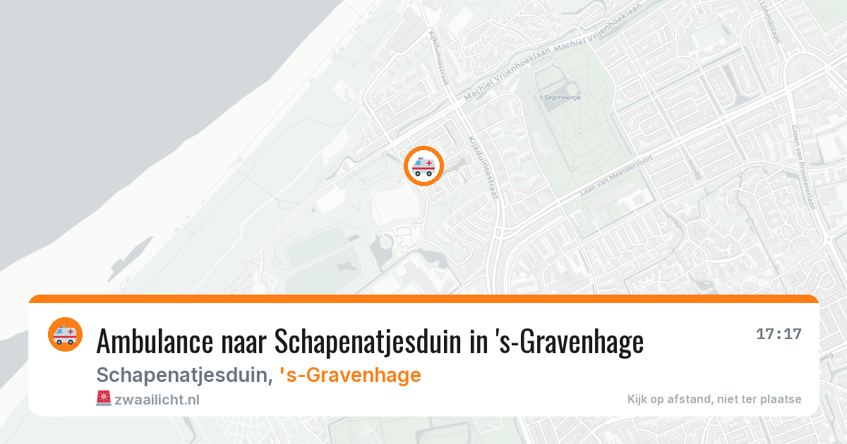 Ambulance naar Schapenatjesduin in 's-Gravenhage — 21 jun 2026