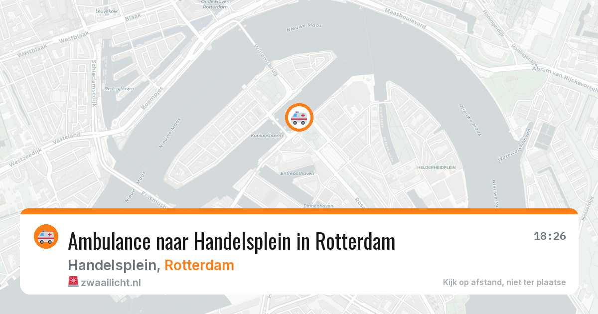 Ambulance naar Handelsplein in Rotterdam — 23 apr 2026