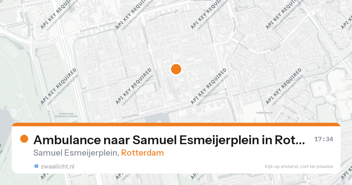 Ambulance naar Samuel Esmeijerplein in Rotterdam — 26 aug 2026