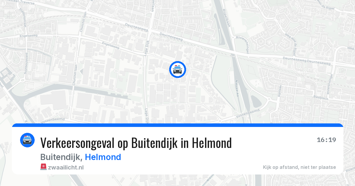 Verkeersongeval op Buitendijk in Helmond — 17 jun 2026