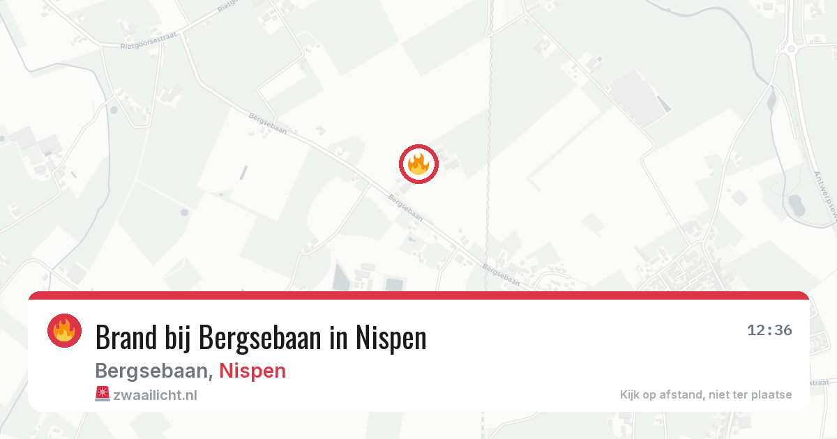 Brand bij Bergsebaan in Nispen — 5 mrt 2026