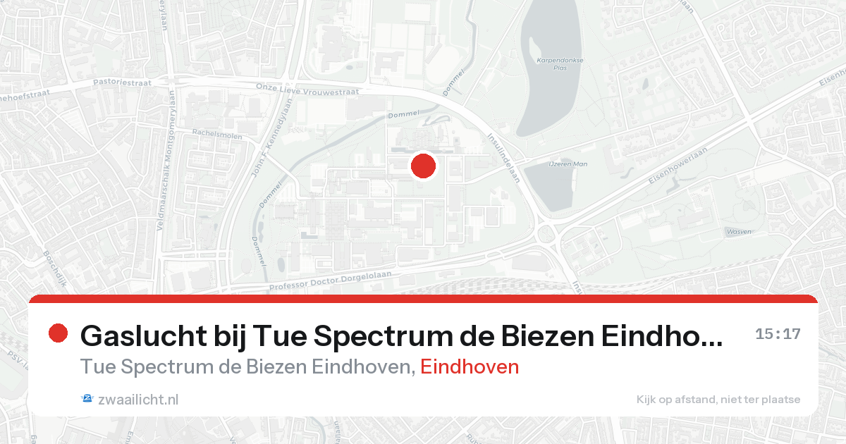 Gaslucht bij Tue Spectrum de Biezen Eindhoven in Eindhoven — 21 aug 2026