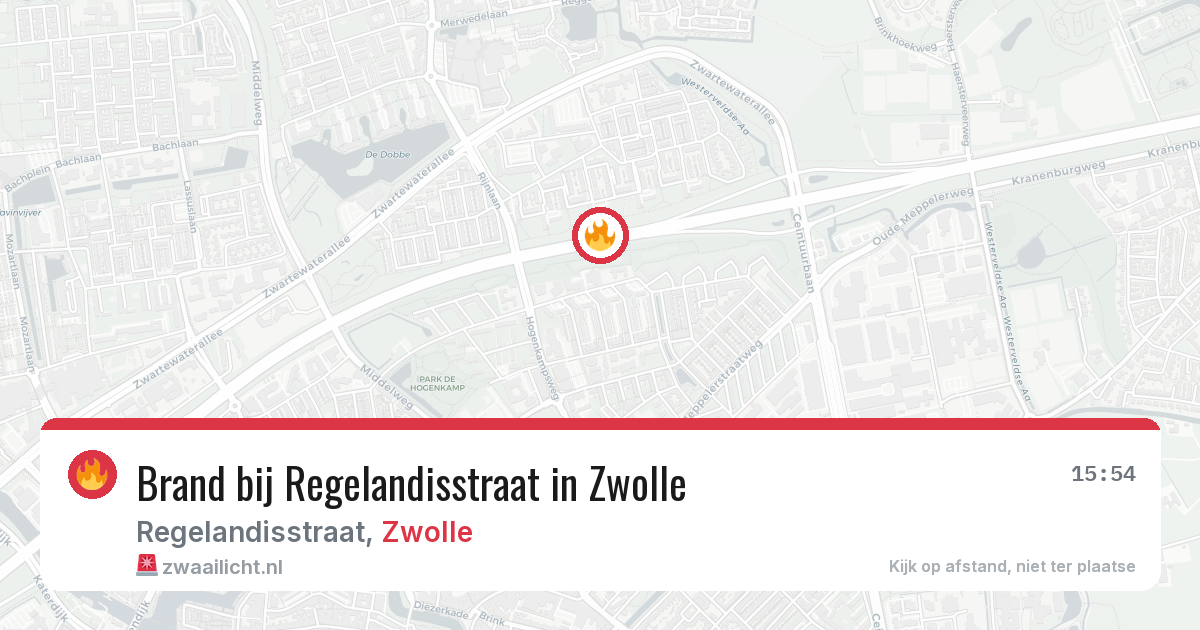 Brand bij Regelandisstraat in Zwolle — 26 mei 2026