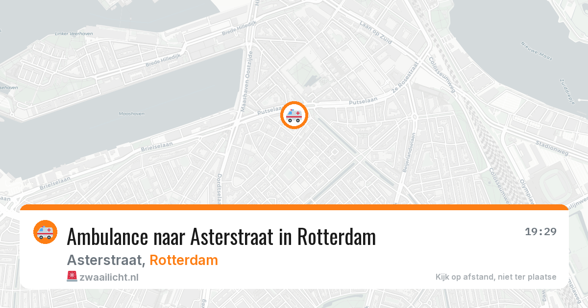 Ambulance naar Asterstraat in Rotterdam — 30 mrt 2026