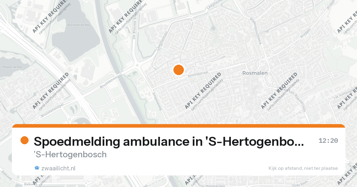Spoedmelding ambulance in 'S-Hertogenbosch — 26 aug 2026