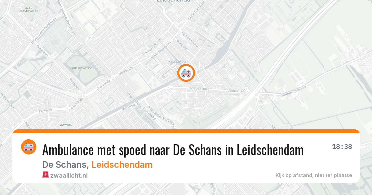 Ambulance met spoed naar De Schans in Leidschendam — 20 jan 2026