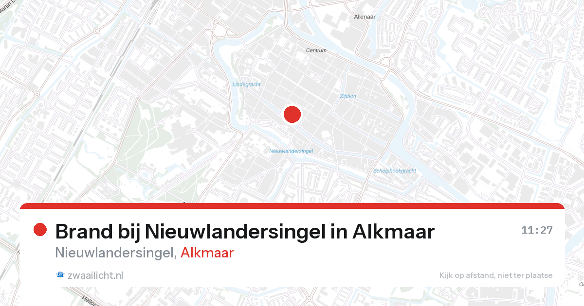Brand bij Nieuwlandersingel in Alkmaar — 19 feb 2026