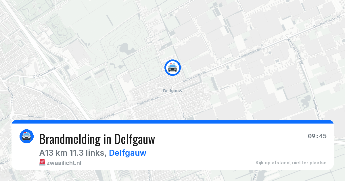Brandmelding in Delfgauw — 17 apr 2026
